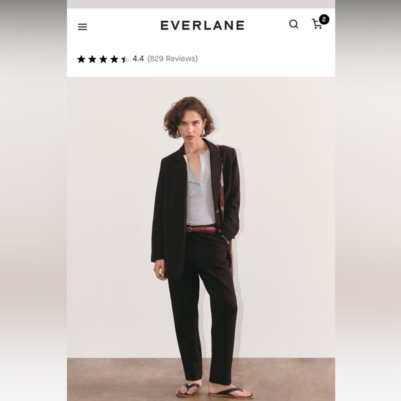 Everlane drawstring The Dream Pant - Picture 3 of 4